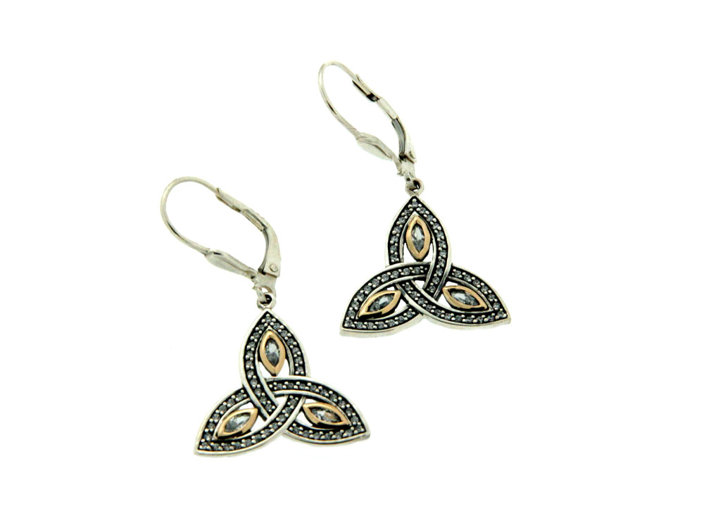 Trinity Knot Earrings by Keith Jack