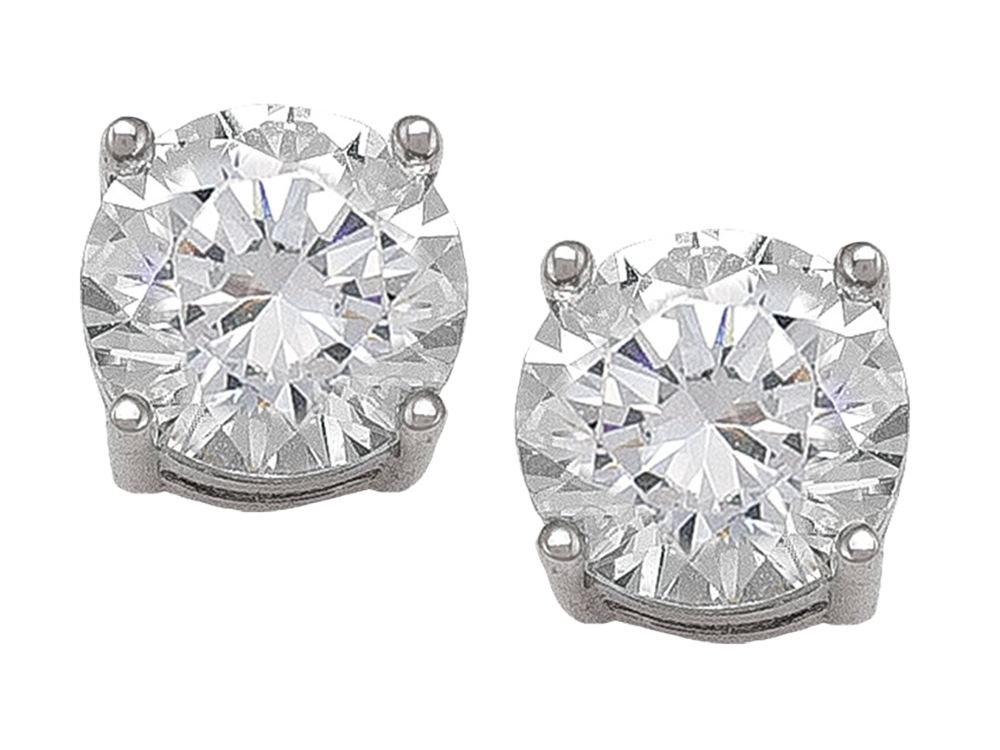 6mm Cubic Zirconia Earrings