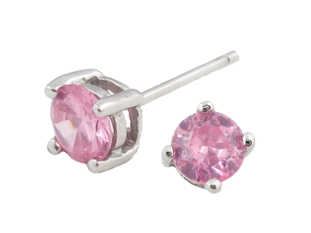 Pink Cubic Zirconia Earrings