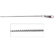 16" Box White Gold Chain