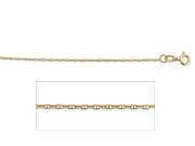 18" Anchor Yellow Gold Chain