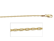 18" Anchor Yellow Gold Chain