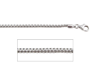 18" Round Box Sterling Silver Chain